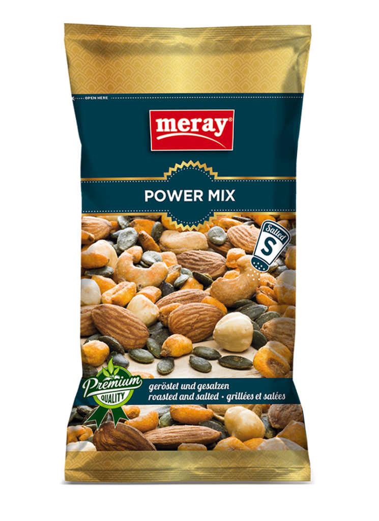 Meray Power Mix fındık karışımı kavrulmuş ve biberli mısırla tuzlanmış