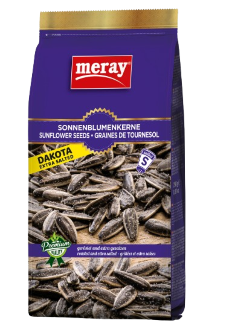 Meray ayçiçeği çekirdeği Dakota kavrulmuş ve ekstra tuzlanmış