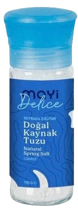 Mayi Quellsalz grobkörnig mit Salzmühle - Sofrada Öğütme Tuzu (24x110g) (4754)