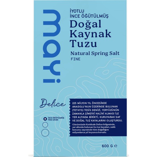 Mayi Quellsalz fein gemahlen-Öğütülmüş Sofra Tuzu (12x600g) (4763)