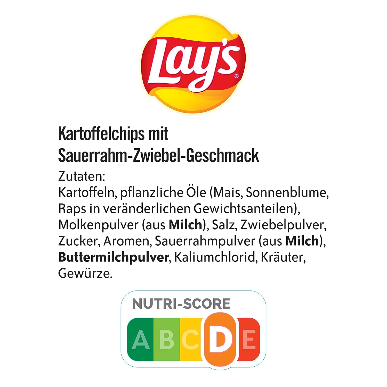 Ürün numarası: 7209 -- Lays Ekşi Krema ve Soğan Cipsi 150g