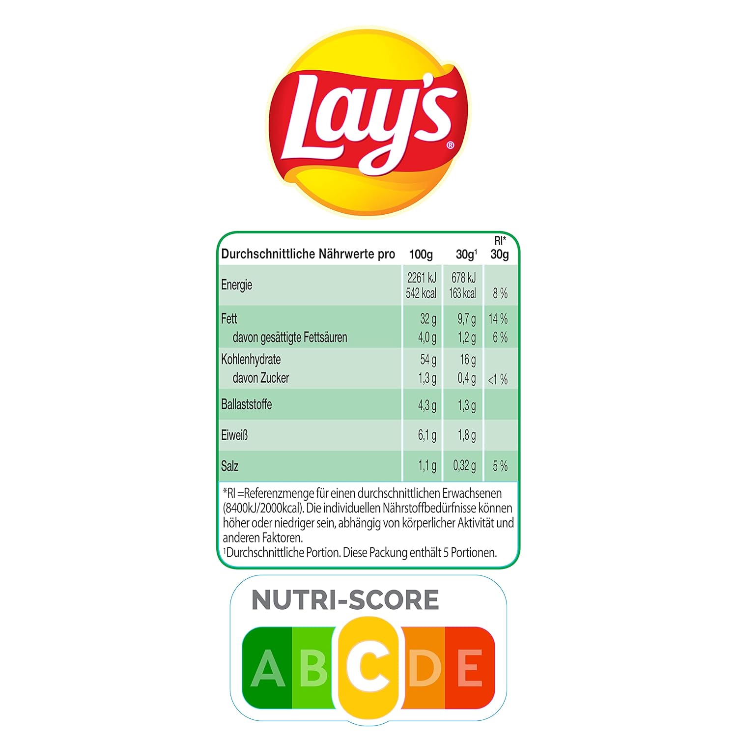 Ürün numarası: 7217 -- Lays bitki tereyağı cipsi 150g