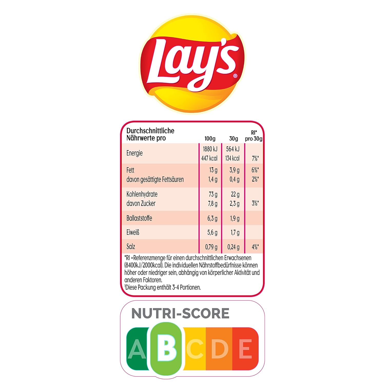 Lays aus dem Ofen geröstete Paprika (7249A)