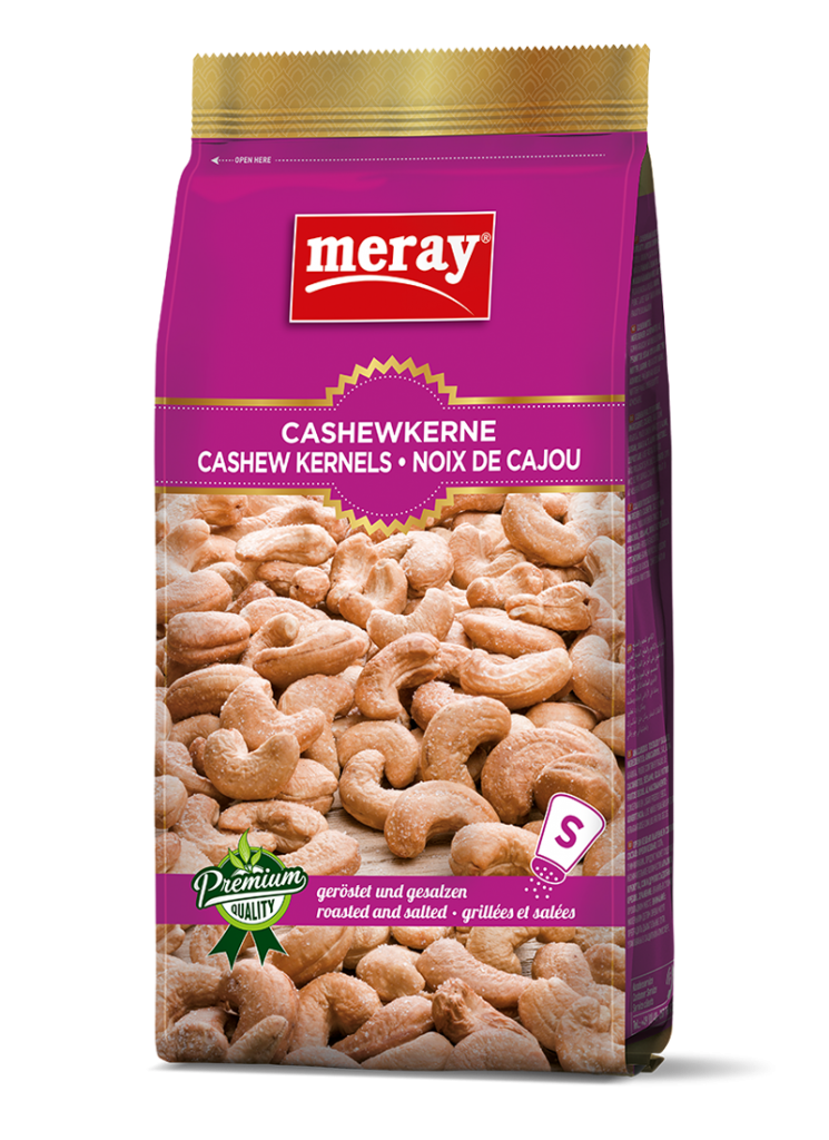 Kavrulmuş ve tuzlanmış Meray kaju fıstığı