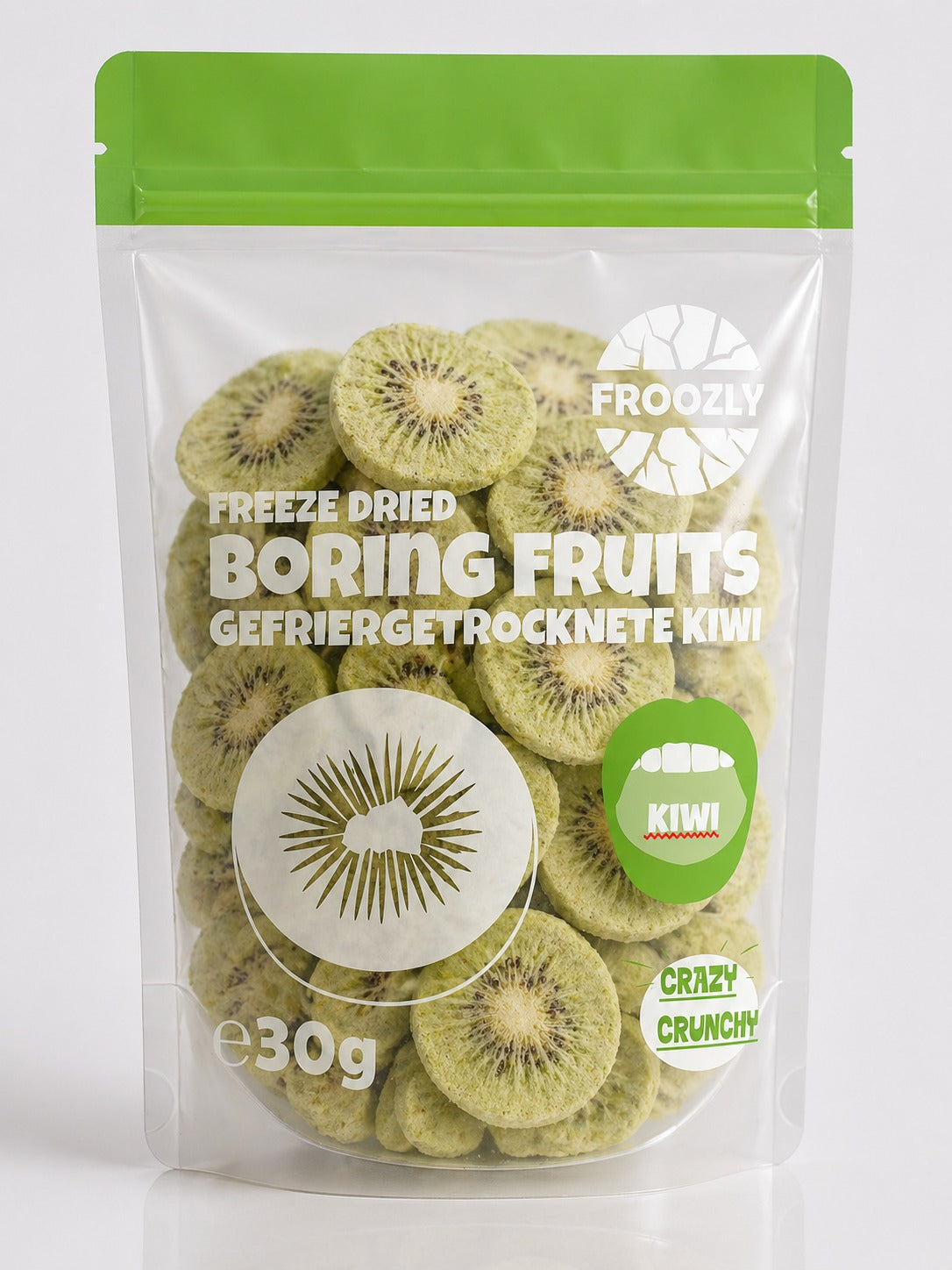 Froozly Gefriergetrocknete Kiwi-Scheiben (30g) (7523)