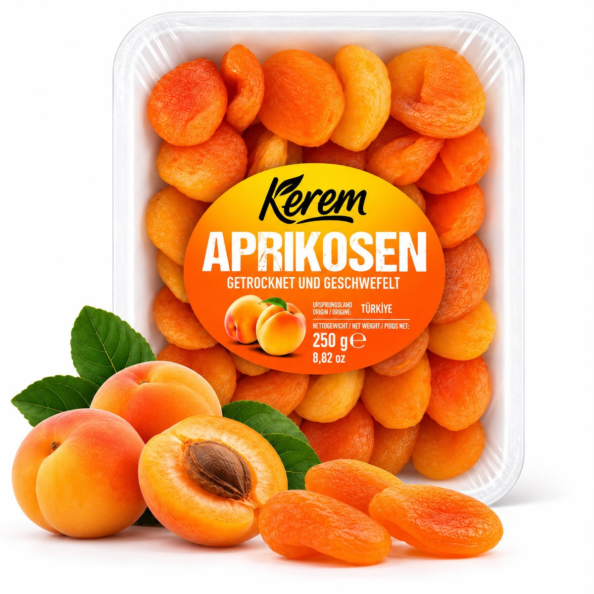 KEREM Kayisi Kurusu -KEREM Aprikosen geschwefelt 24x250g (2226)