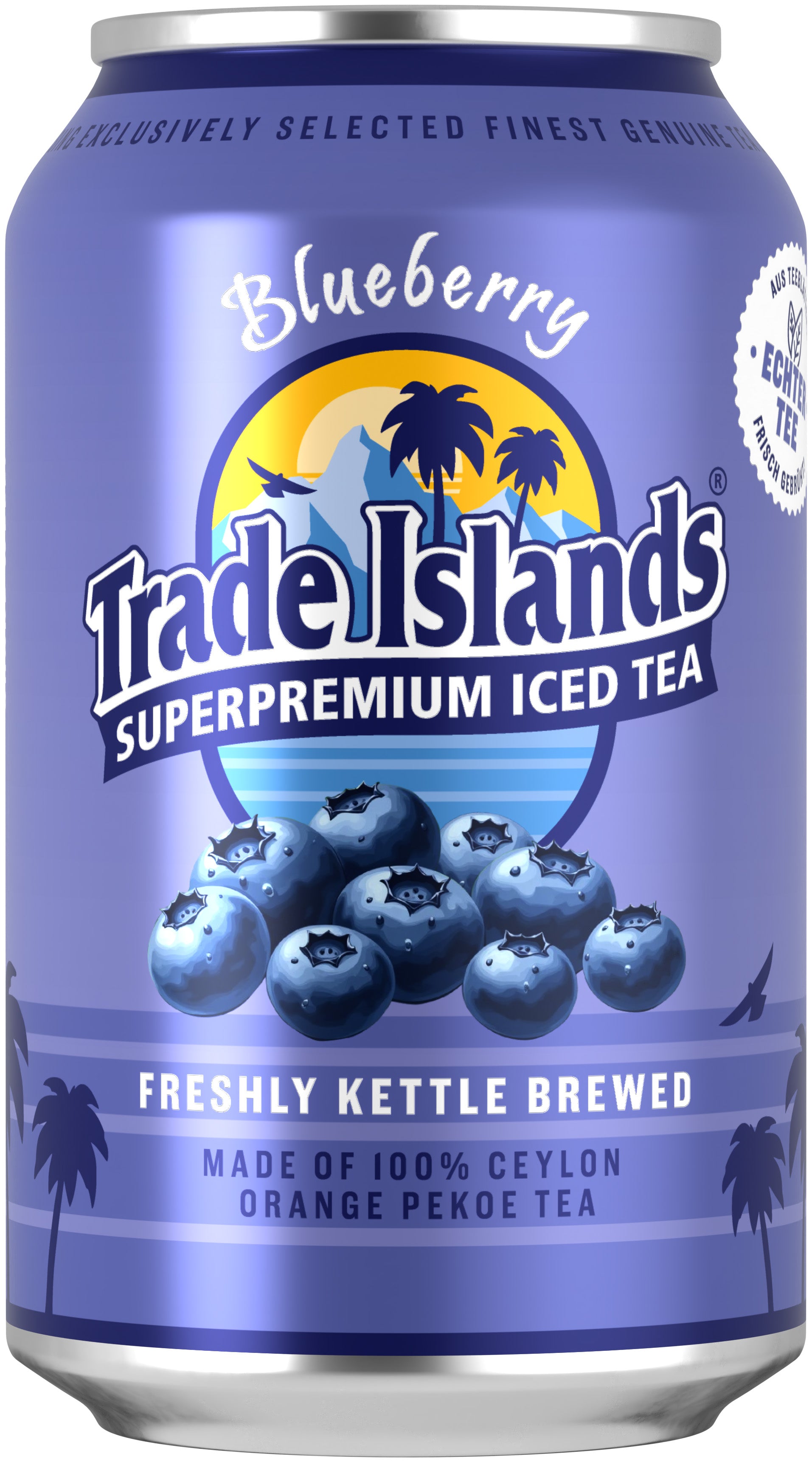 Trade Islands Eistee Blueberry/Blaubeere Dose mit Pfand (24x 0,33 L) (1268)