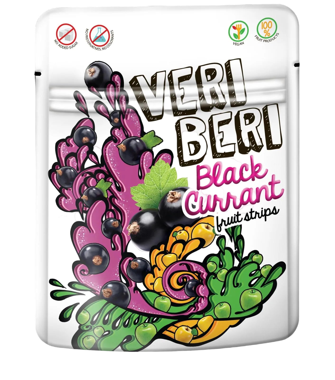 Veri Beri Schwarze Johannisbeere/Black Currant Fruchtstreifen (14x50g) (2930)
