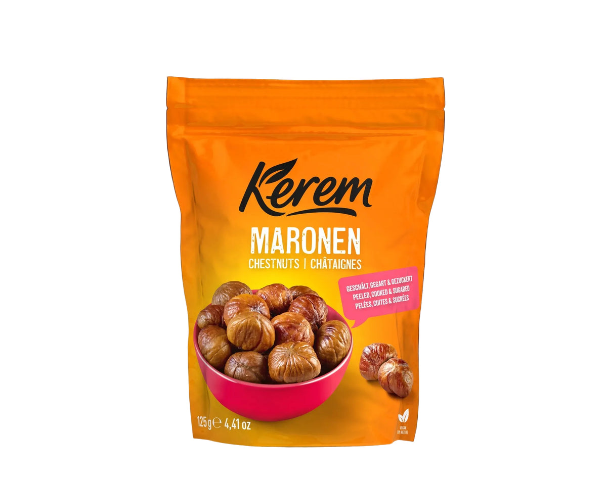 KEREM Kestane soyulmus&kavrulmus -Maronen geröstet &geschält 12x125g (2701)