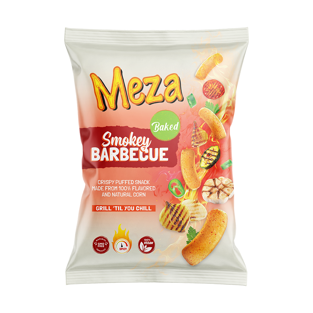 Meza BBQ Puff Mais Chips 135g (6805)