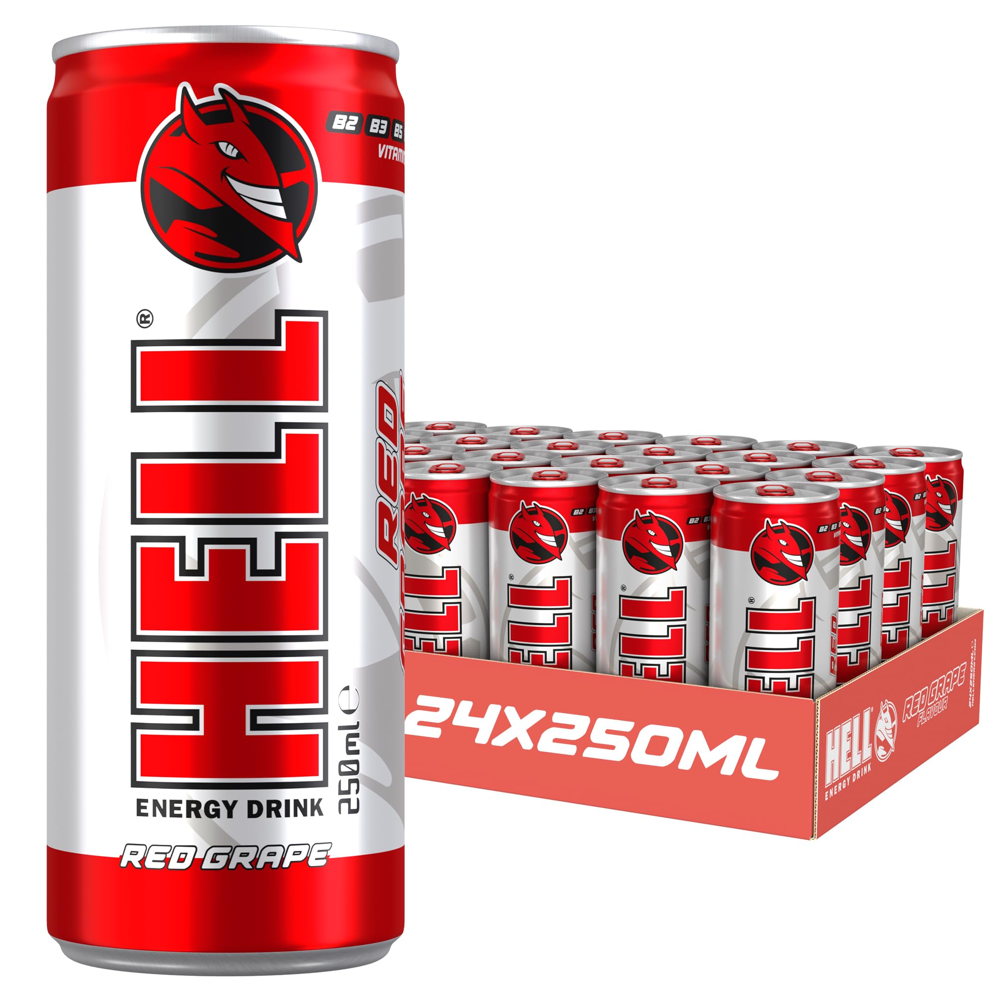 HELL Energy Drink Red Grape mit Pfand 24x250 (1531)