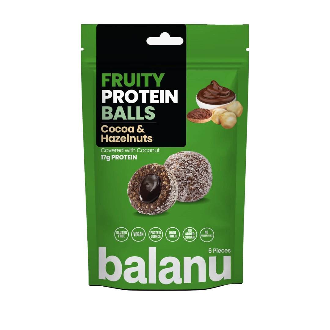 Balanu Fruity Protein Balls Cocoa & Hazelnuts 110 g (2255A)