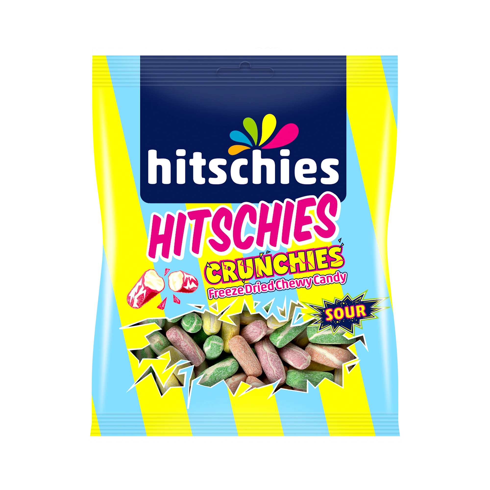 VEGAN Hitschies Cruncheis sauer Mix 75g (3361)