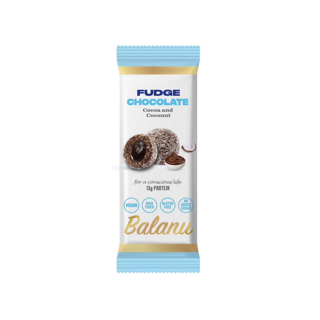 Balanu Fudge Chocolate Cocoa and Coconut 55g