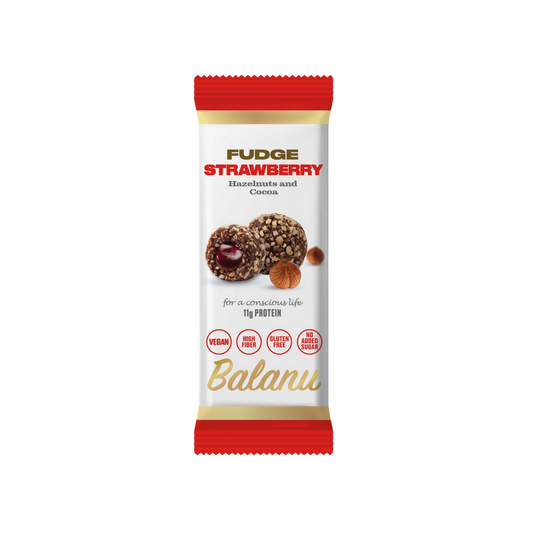 Balanu Fudge Strawberry Hazelnuts and Cocoa 55g (2215)