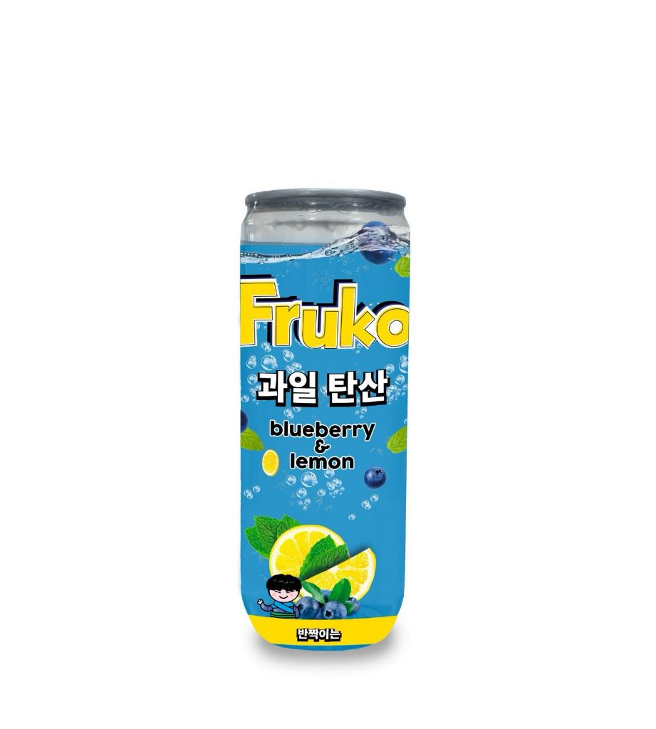 Fruko Blueberry &amp; Lemon carbonated 330ml (1544)