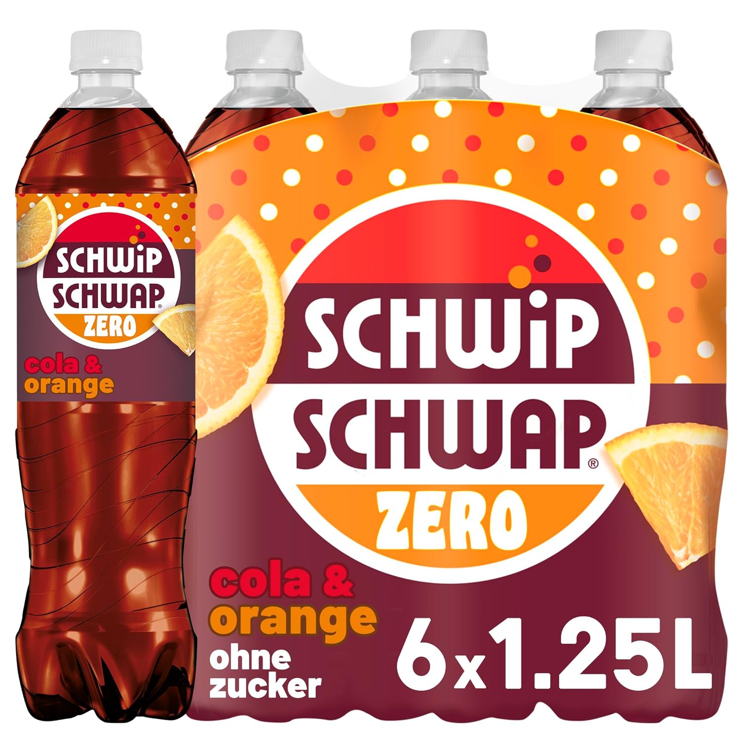 Schwip Schwap Orange ZERO PET mit Pfand 1,,25l (1857)