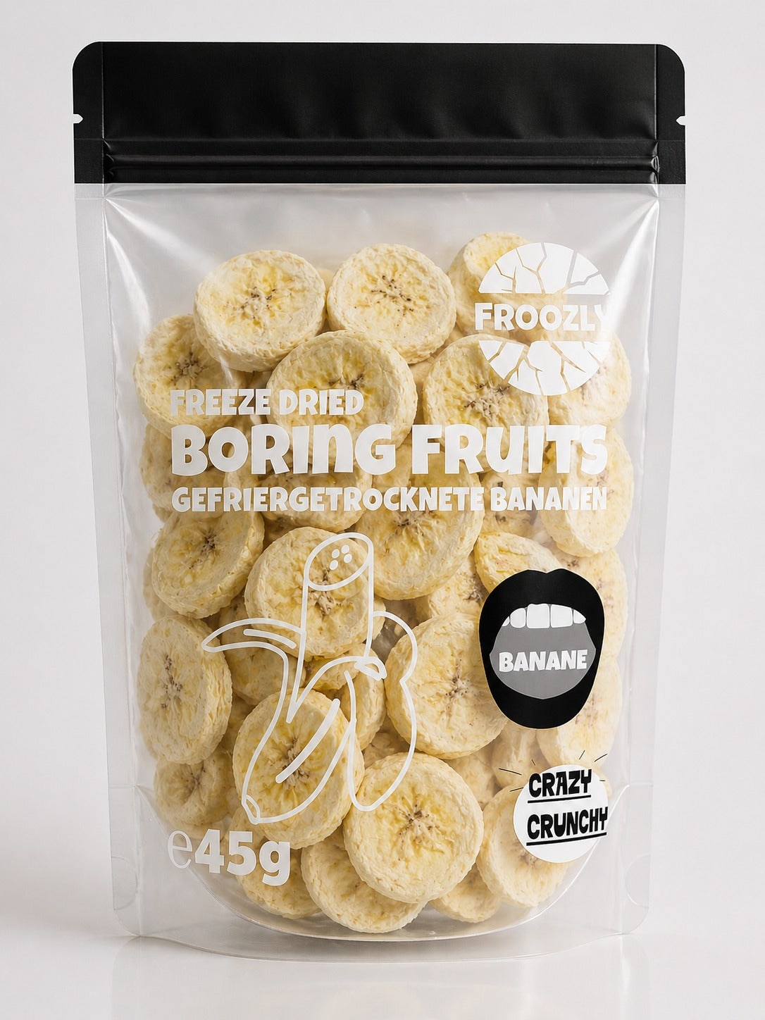 Froozly Gefriergetrocknete Bananen-Scheiben (45g) (7515)