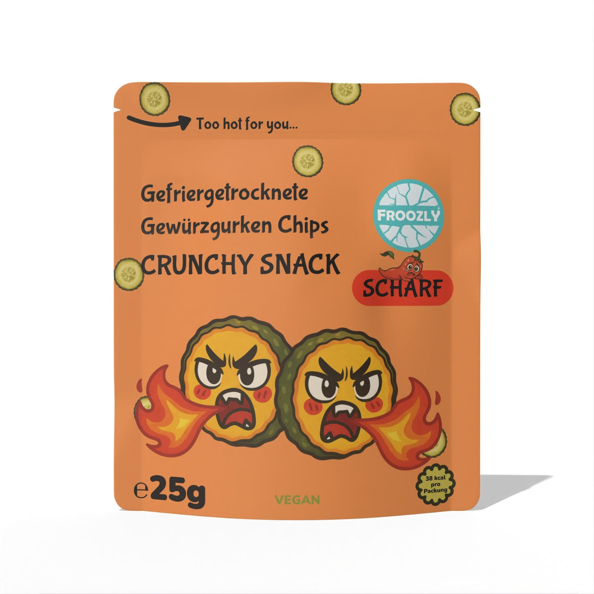 Froozly Gefriergetrocknete Gewürzgurken scharf (25g) (7533)