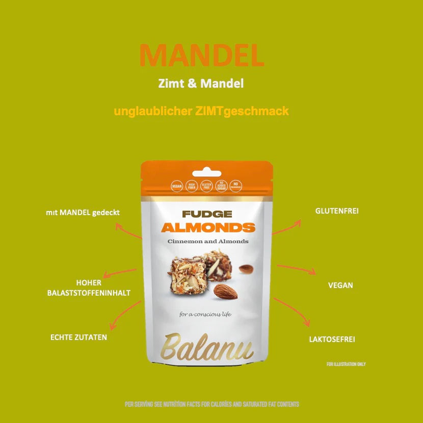 Balanu Fudge Almonds and Cinnemon 110g (2270)