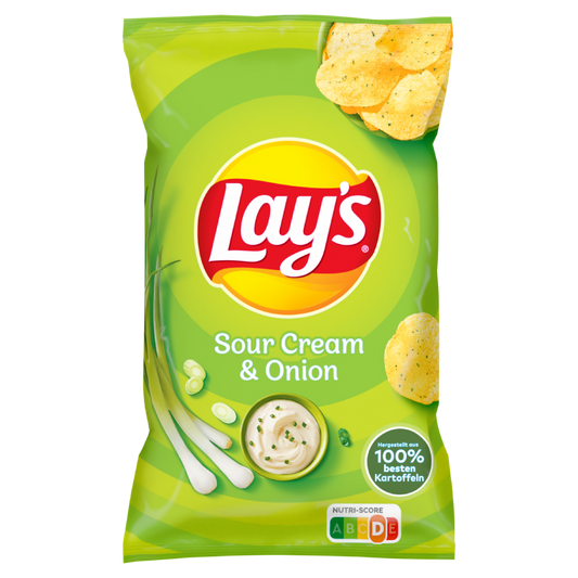 Lays Sour Cream & Onion Chips 150g (7209A)