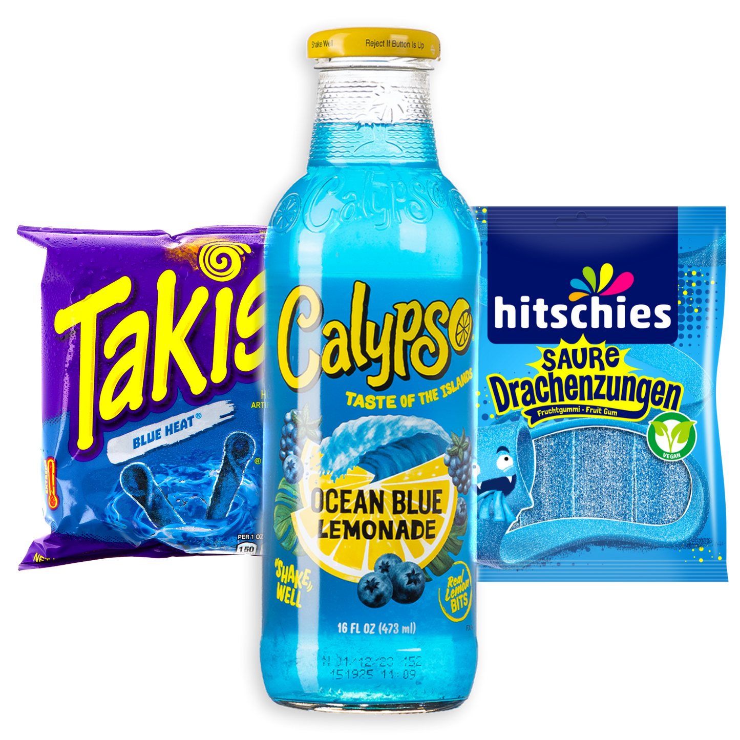 Calypso Ocean Blue & Takis Blue Heat & Blaue Drachenzungen Bundle