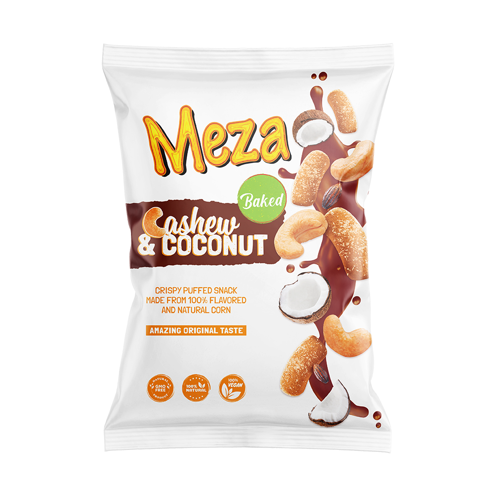 Meza Cashew&Coconut Puff Mais Chips 140g (6807)