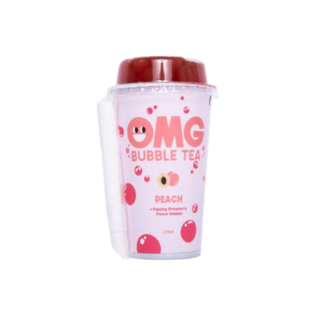 OMG Bubble Tea Peach popping Strawberry Strawberry Flavor 270ml (8002)