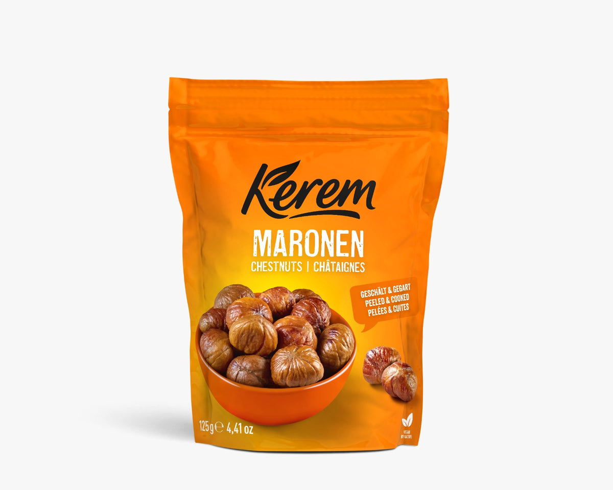 KEREM Kestane soyulmus&kavrulmus -Maronen geröstet &geschält 12x125g (2701)