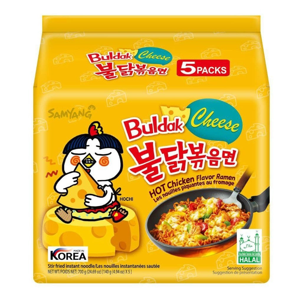 Samyang Cheese BULDAK Ramen Noodle Hot Chicken 5x140g (3017)